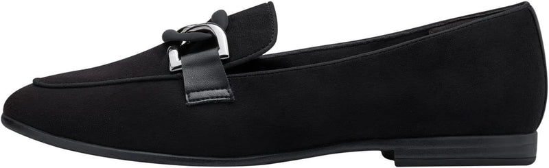 Tamaris Damen Slipper 1-1-24209-20 normal 37 EU Black Suede, 37 EU Black Suede