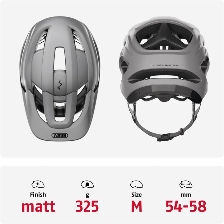 ABUS MTB-Helm Cliffhanger - Fahrradhelm für anspruchsvolle Trails - mit grossen Lüftungsöffnungen &