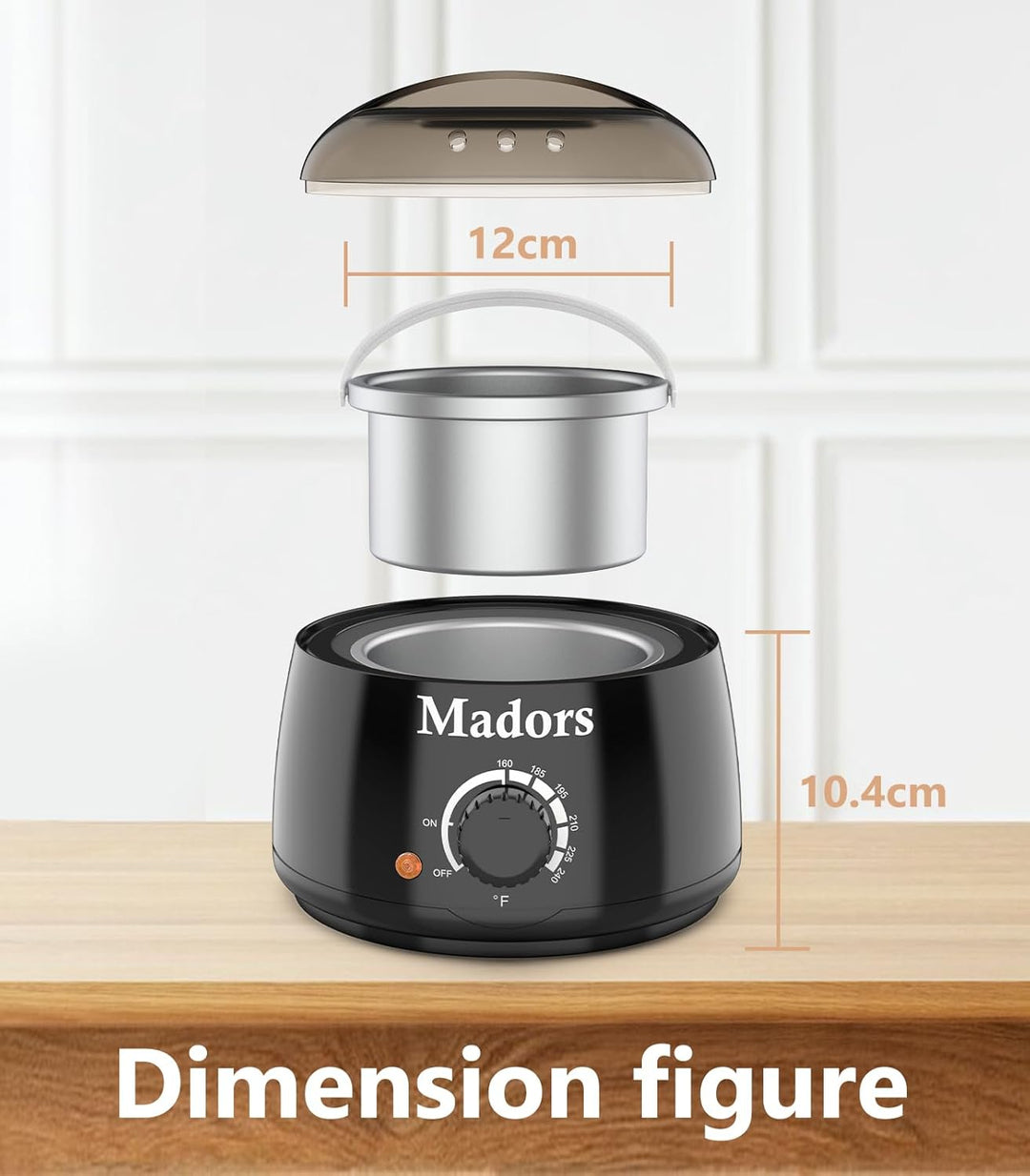 Madors Wachswärmer Warm Wax maschine enthaarung - Waxing Maschine für Wachs Haarentfernung Perlen fü