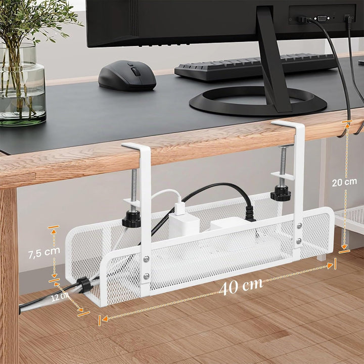 Kabelkanal Schreibtisch Ohne Bohren, 2 Stück Kabelmanagement Schreibtisch Kabelhalter Kabel Organize