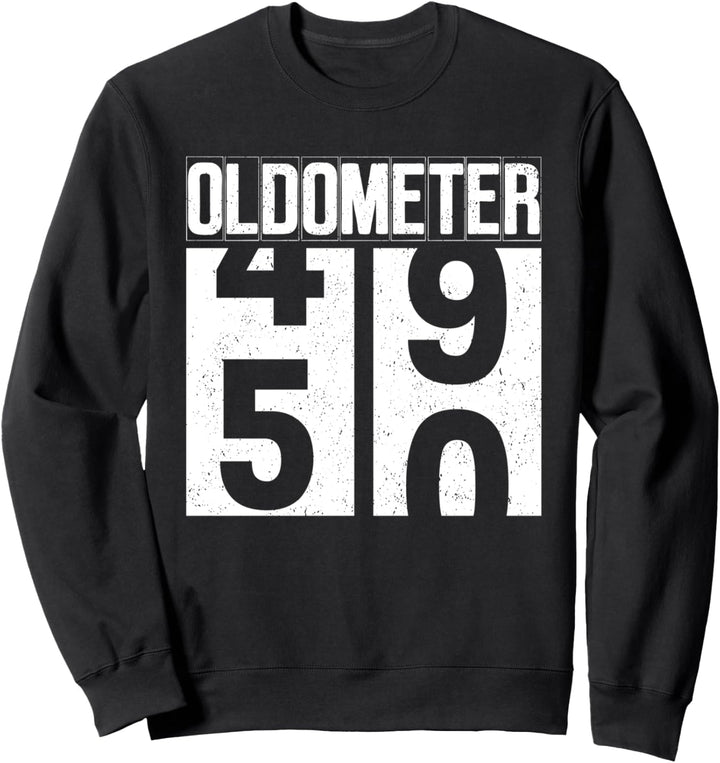 Oldometer 49-50 50th Birthday Gifts 50 Years Old Men Women Sweatshirt