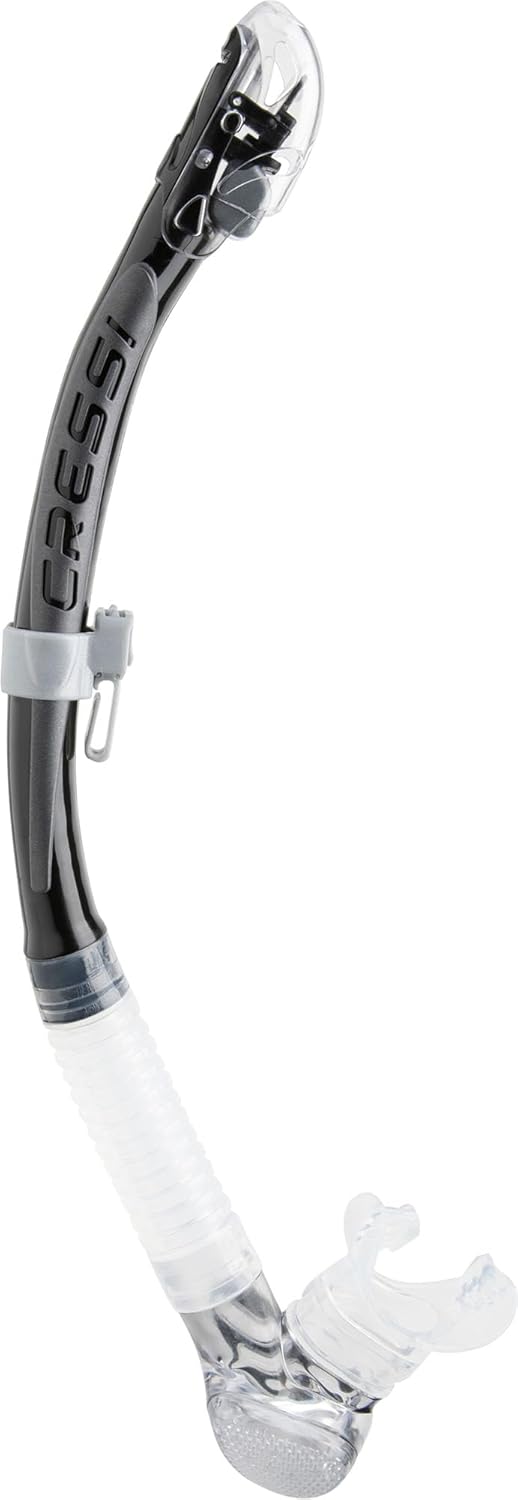 CRESSI Alpha Ultra Dry Snorkel - Trockenschnorchel zum Tauchen, Freitauchen und Schnorcheln, Einheit