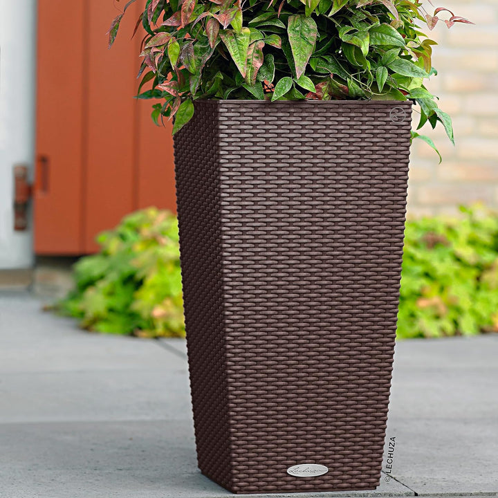 LECHUZA CUBICO Cottage 30 mokka 15225 29.5x29.5x56.5 cm Mokka, 29.5x29.5x56.5 cm Mokka