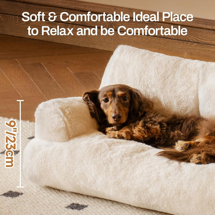 MEWOOFUN Katzenbett Grosse für Katzen, 66x48cm Flauschig und weich Katzensofa Katzencouchbett für mi
