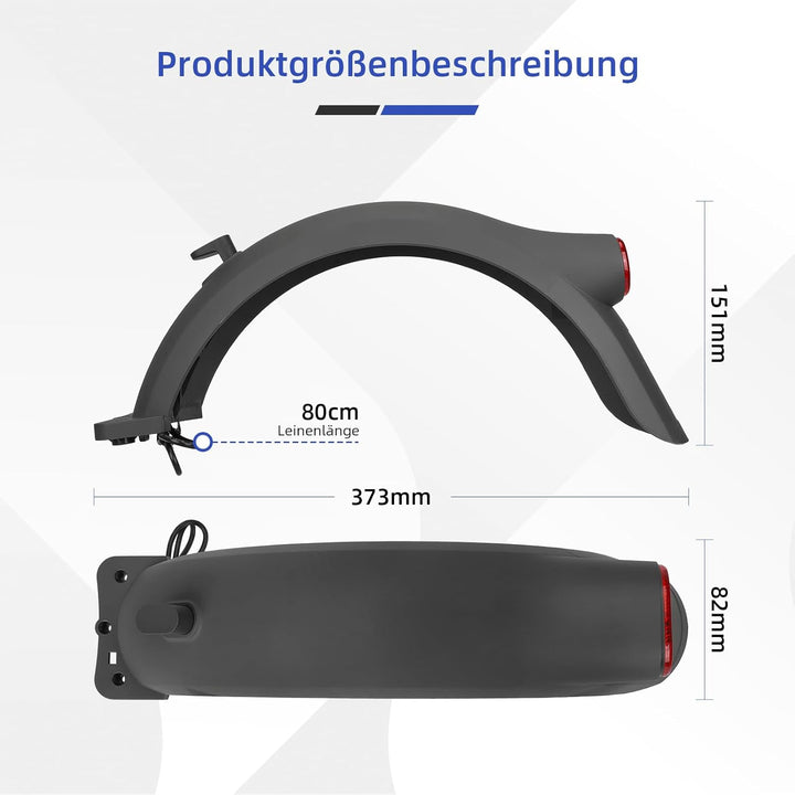 ulip Hinterer Kotflügel Electric Scooter Xiaomi 5 Plus Hinterer Kotflügel Ersatz Set Kompatibel für