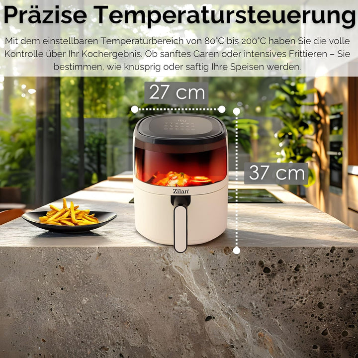 Heissluftfritteuse 5 Liter Heissluft-Frittieren Mini Backofen Heissluftfritteuse - Grillen Backen Dö