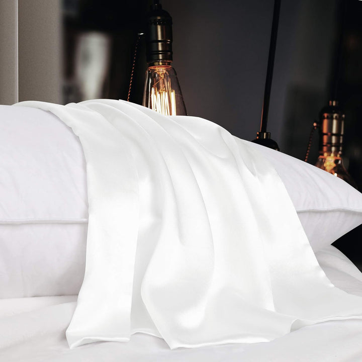 sourcing map Seidenkissenbezug 19 Momme Maulbeer Seide Kissenbezug mit Reissverschluss Kopfkissenbez