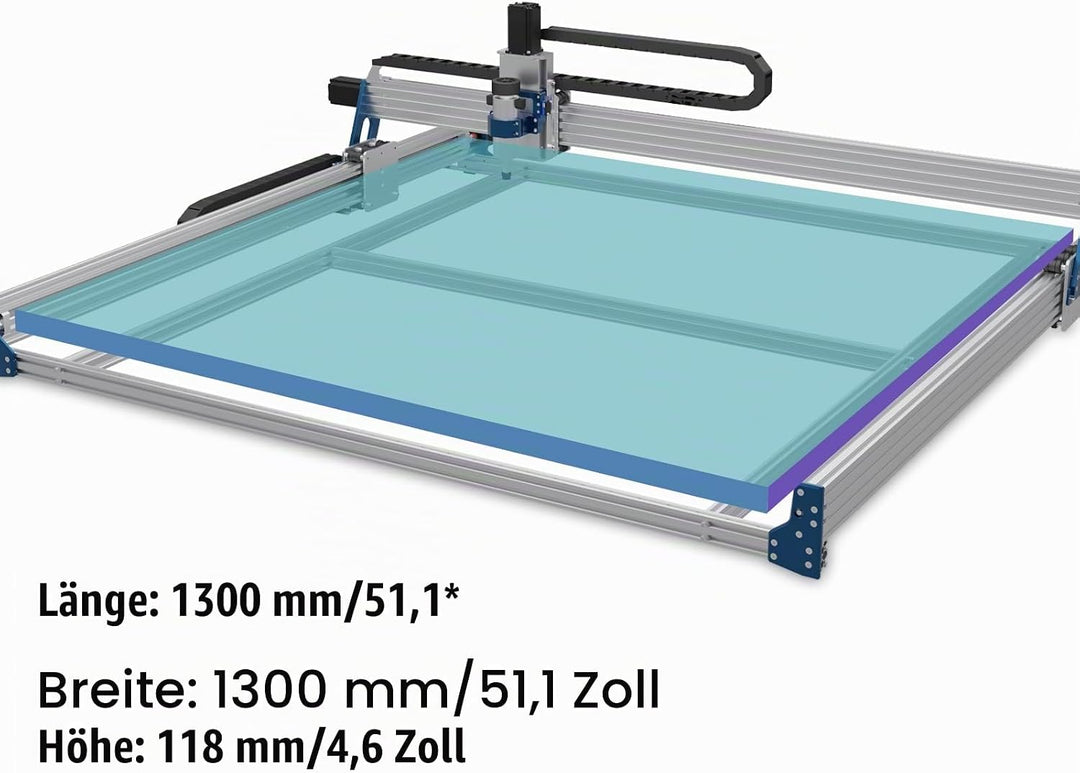 Genmitsu 1318 x 1311 mm XY-Achsen-Verlängerung, verbessertes Zubehör-Set für CNC-Fräsmaschine PROVer