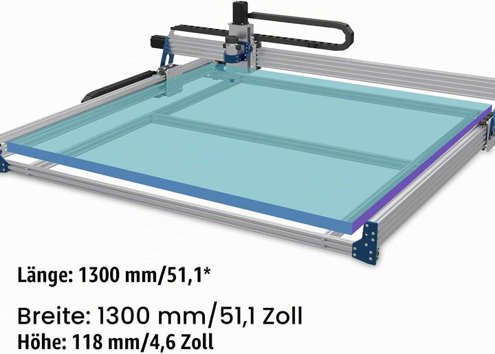 Genmitsu 1318 x 1311 mm XY-Achsen-Verlängerung, verbessertes Zubehör-Set für CNC-Fräsmaschine PROVer