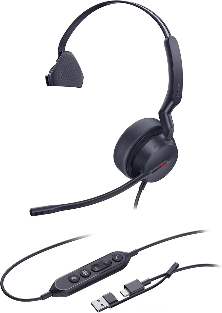 Yealink Headset UH44 Mono Teams USB-C/A, UH44 Mono Teams