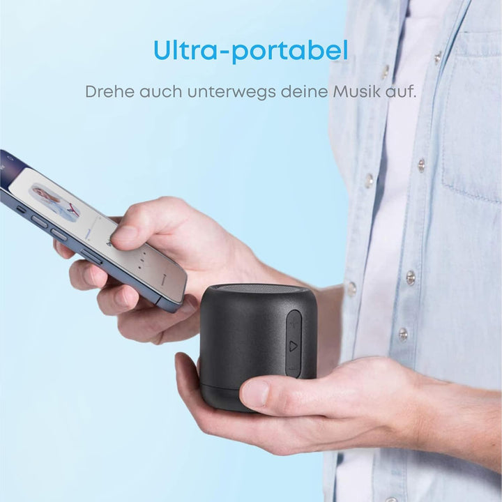 Anker Soundcore mini Bluetooth Lautsprecher mit 15 Stunden Spielzeit, Fantastischer Sound, 20 Meter