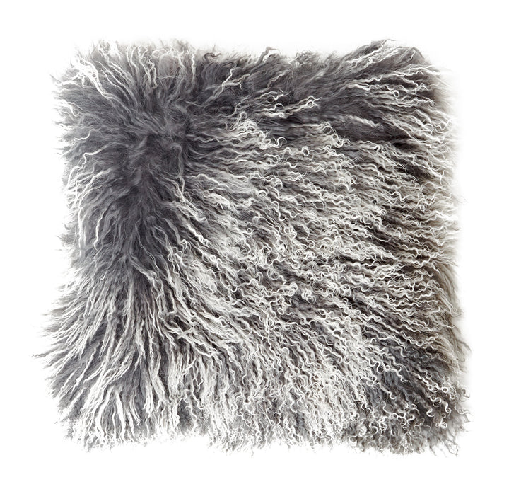 Reissner Lammfelle Tibet Lammfell Kissenbezug langflorig 30x30cm JAY33 Farbe dunkelgrau (Tops) Jay33