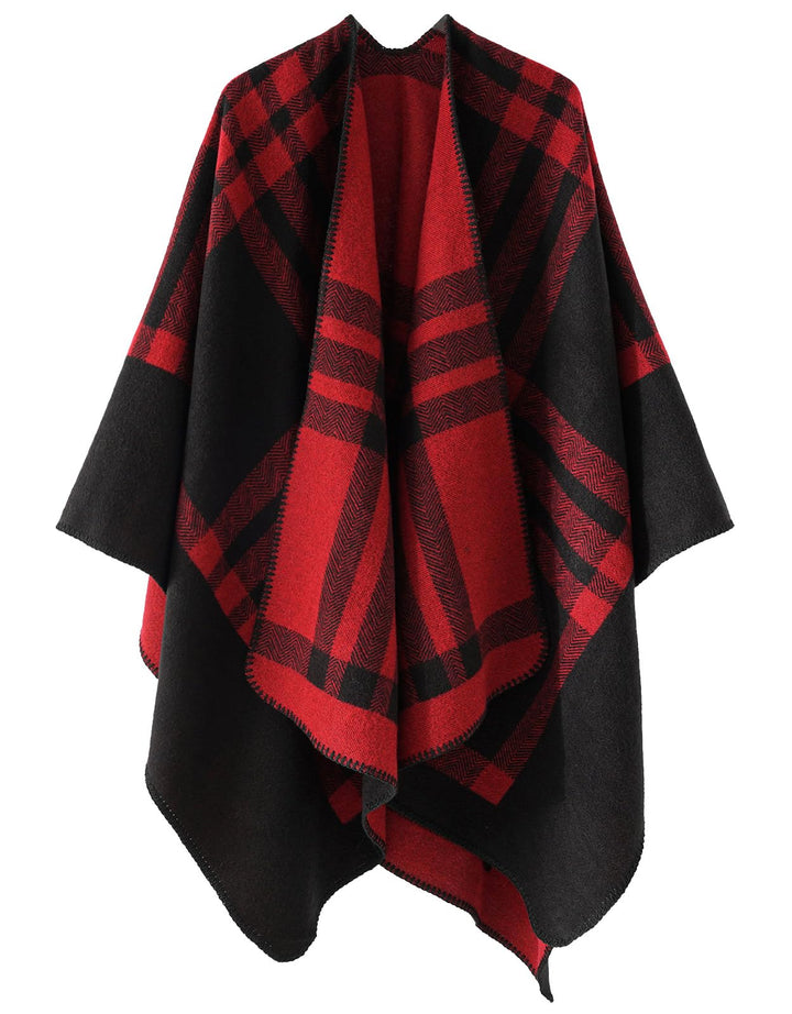 Poncho Damen Winter Warm Elegant Poncho Decke Poncho Cape Strick Poncho Mantel Winter Poncho Schal F