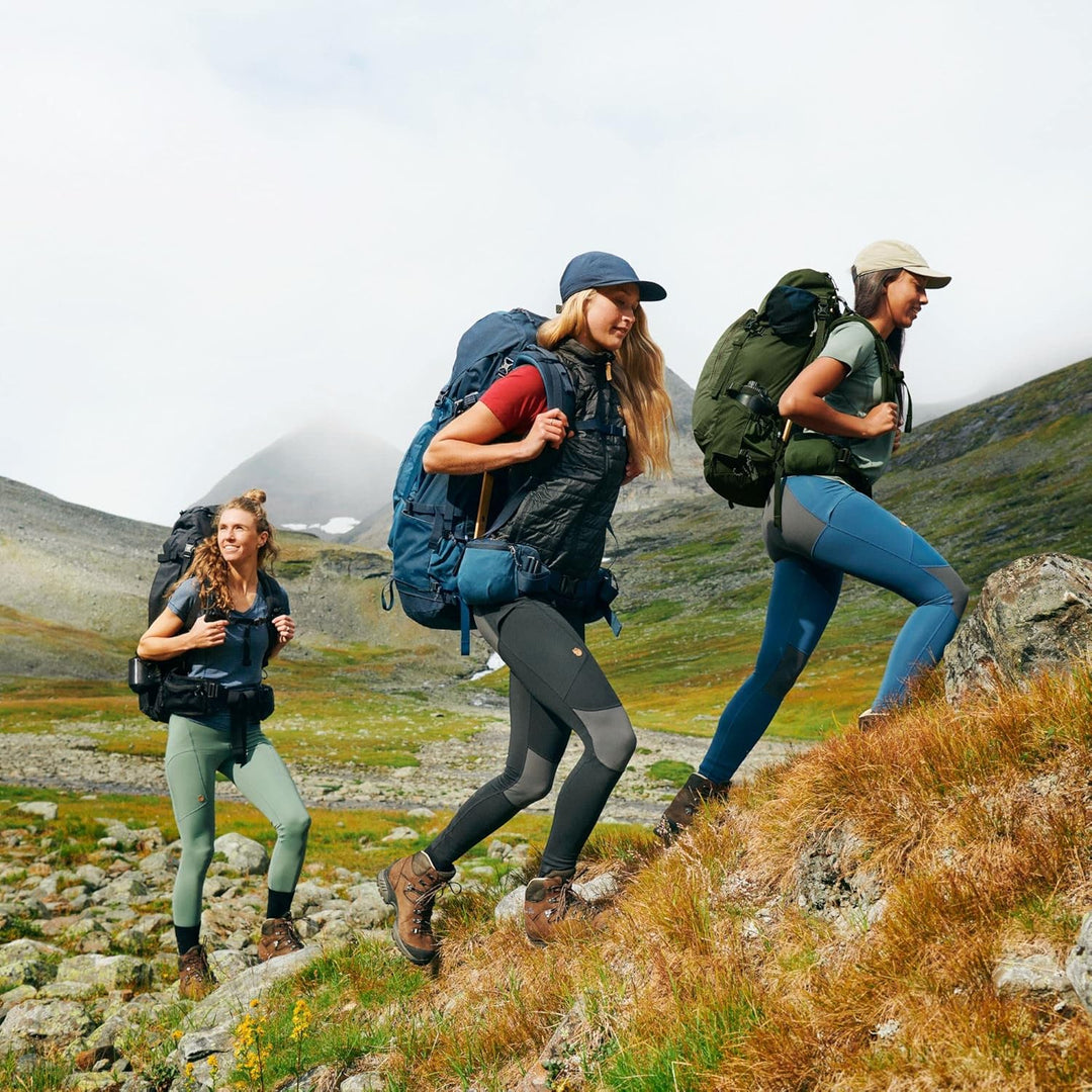 Fjallraven Damen Leggings Abisko Trekking Tights Pro, XXS Indigo Blue-iron Grey