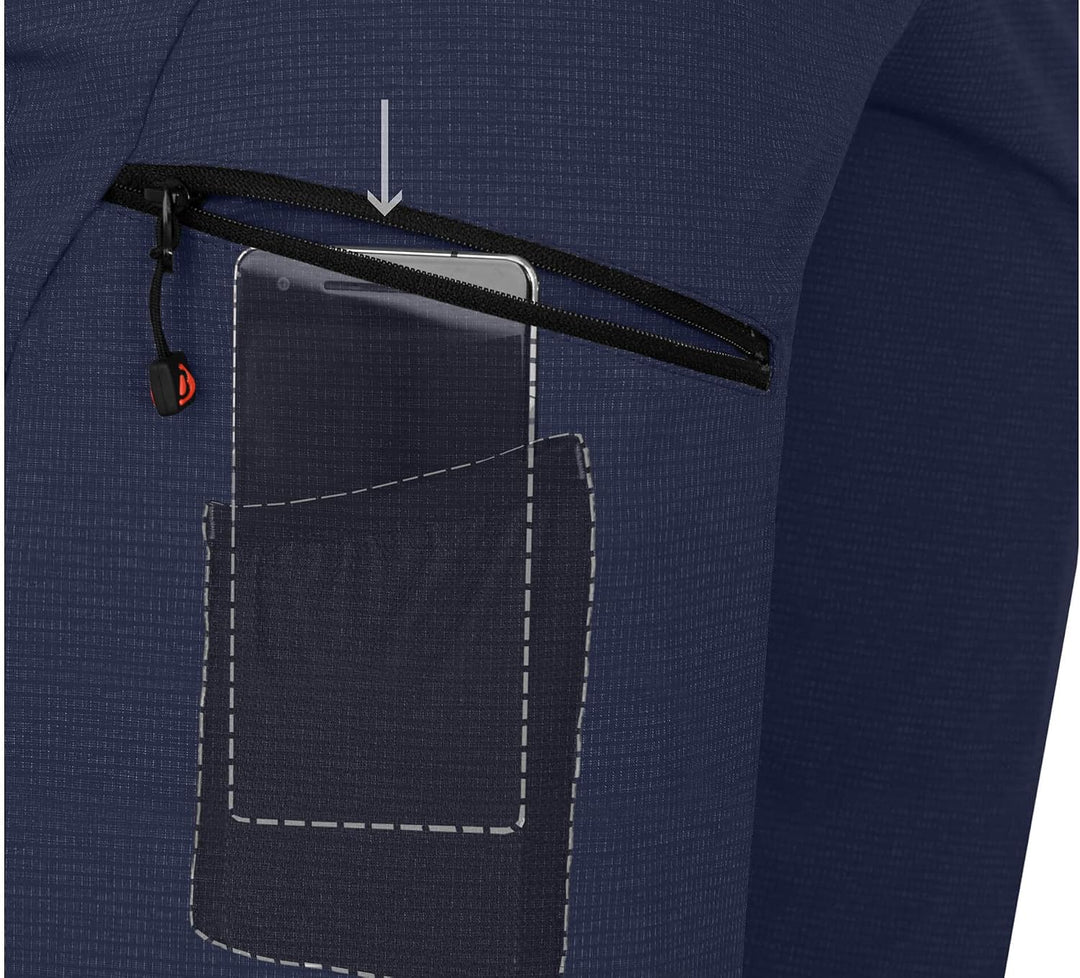Bergson PORI Bermuda | Damen Wandershorts - Robust &amp; elastisch Damen Wandershorts in Bermuda-Länge,