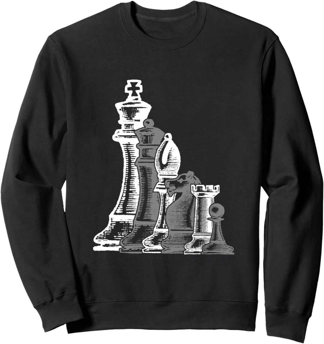 Schach Schachfigur Schachspieler Taktisches Spiel Schachmatt Sweatshirt
