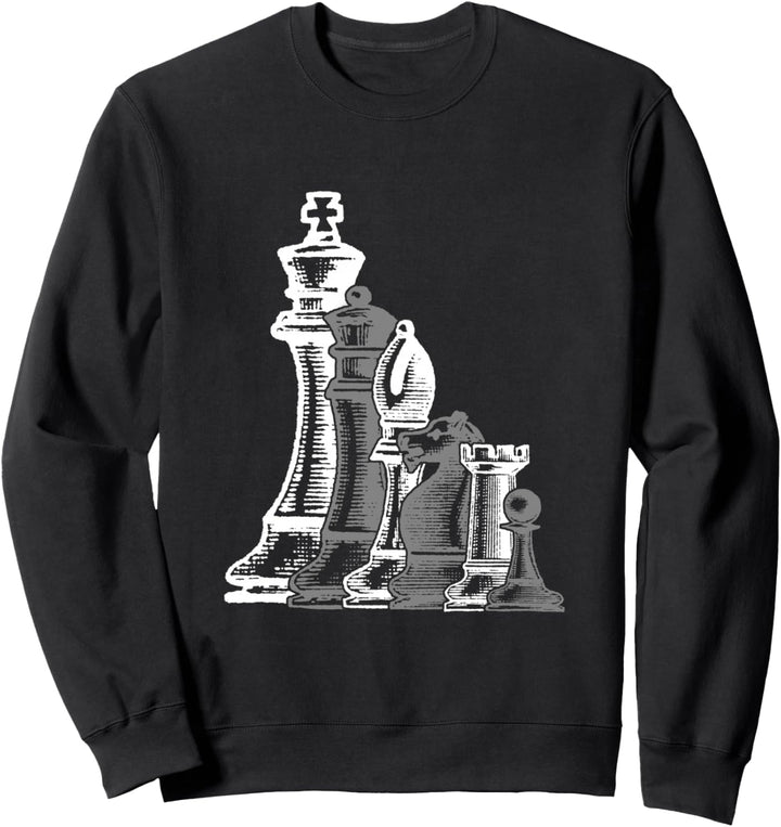 Schach Schachfigur Schachspieler Taktisches Spiel Schachmatt Sweatshirt