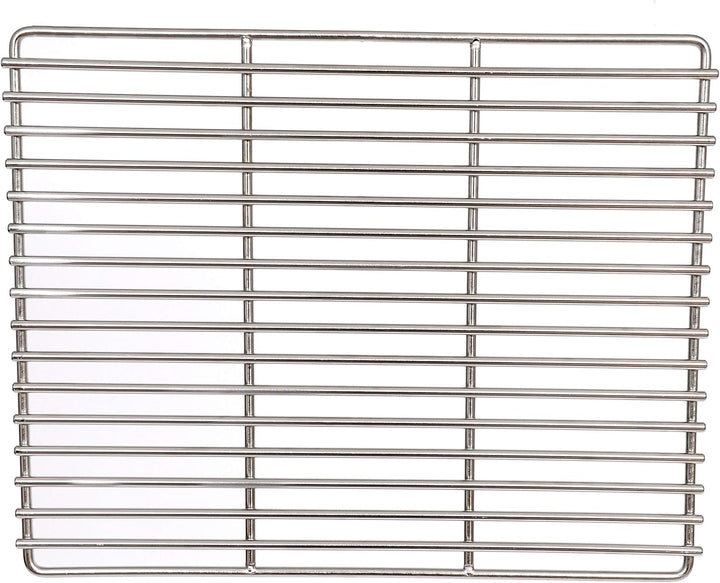Massiver Grillrost 50 x 35 cm aus Edelstahl 8 mm rostfrei und elektropoliert