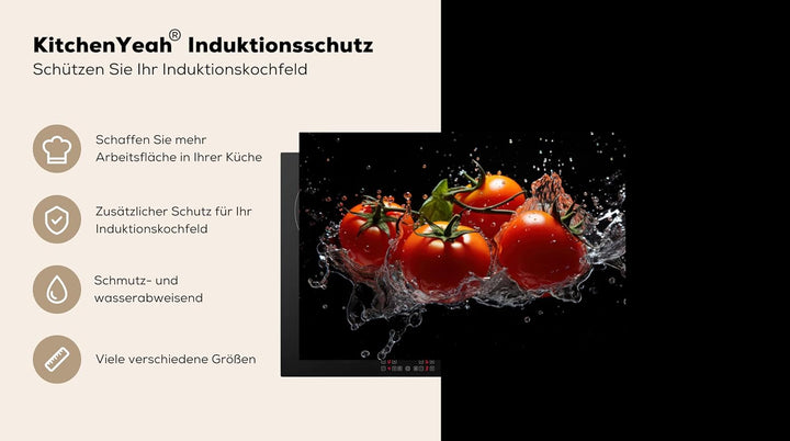 KitchenYeah© Herdabdeckplatte Einteilig Abdeckplatten Cerankochfeld Abdeckung Ceranfeld Herdplattena