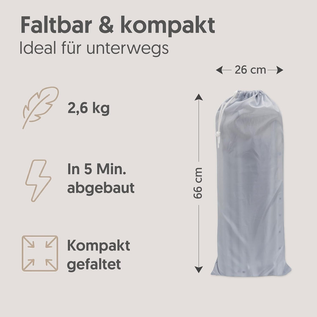 Interbaby Bettgitter 90 für Babys und Kinder-Sternmodel, grau, 90 cm (Paquete de