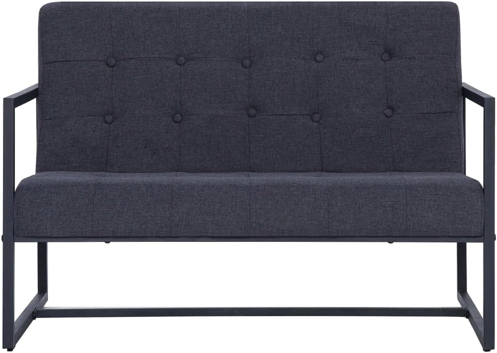 vidaXL Sofa mit Armlehnen Sessel Loungesofa Polstersofa Stoffsofa Couch Sofagarnitur Couchgarnitur S