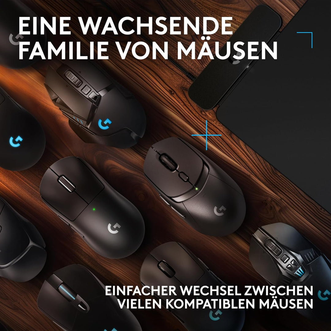 Logitech G POWERPLAY 2, Kabelloses Lade-Mauspad für kompatible Logitech G Gaming-Mäuse, 34,5 x 28,4
