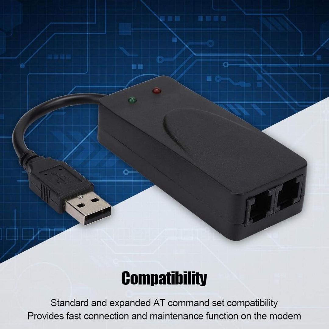 Externer Modemtreiber, USB2.0 56K Faxmodem Dual Port für Win 7 / Win 8 / Win 10 / Win XP, Support-An