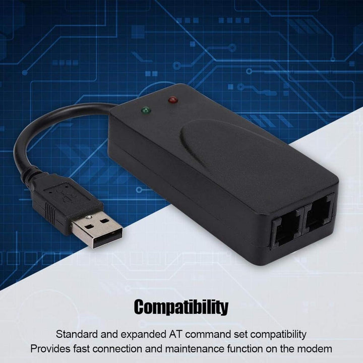 Externer Modemtreiber, USB2.0 56K Faxmodem Dual Port für Win 7 / Win 8 / Win 10 / Win XP, Support-An
