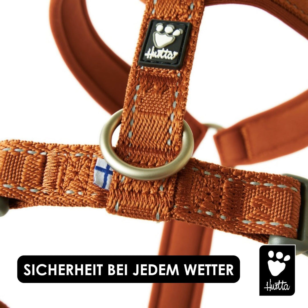 Hurtta Casual Y-Geschirr ECO Komfortables nachhaltiges Hundegeschirr (Ruby, 45-55 cm) 45-55 cm Ruby,