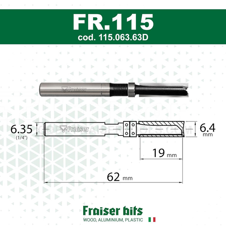 Fraiser Kopierfräser für kleine und präzise Arbeiten - Mini Fräser mit Anlaufring oben, Durchmesser