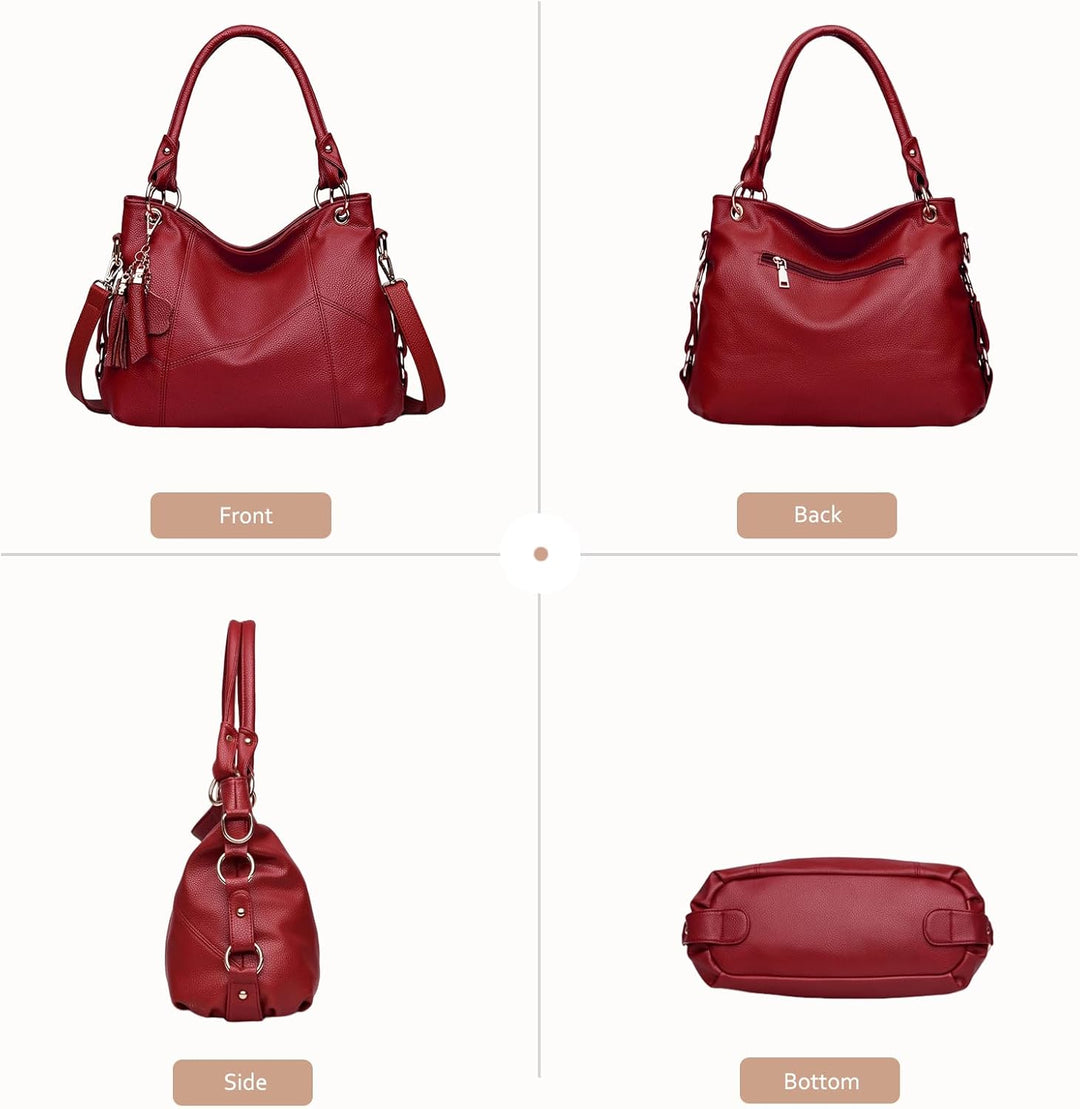 NICOLE &amp; DORIS Damen handtasche Umhängetasche mit grosser Kapazität Weiche Ledertasche shopper Neue