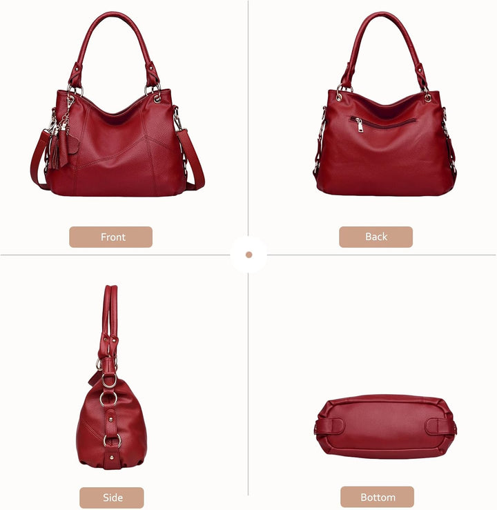 NICOLE &amp; DORIS Damen handtasche Umhängetasche mit grosser Kapazität Weiche Ledertasche shopper Neue