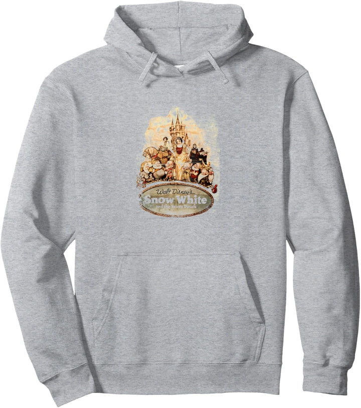 Disney Snow White And The Seven Dwarfs Vintage Poster Pullover Hoodie