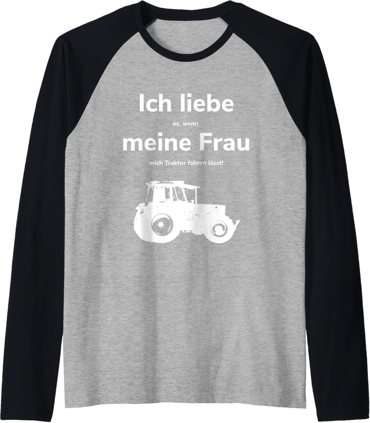 Herren Traktor Landwirtschaft Landwirt Bauer Trecker Lohner Raglan