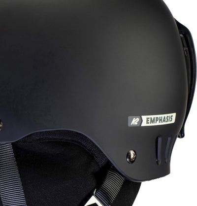 K2 Damen Emphasis Skihelm/Snowboardhelm, Black, S (51-55cm)