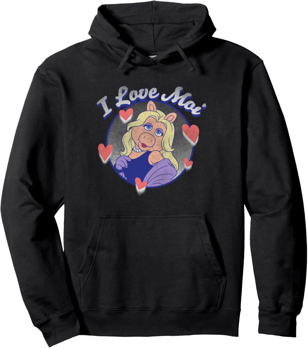 Disney The Muppets Valentinstag Miss Piggy I Love Moi Pullover Hoodie