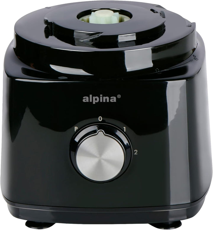 alpina Küchenmaschine FP413GS - Mixer Smoothie Maker 1.8L - Food Processor mit Schneidemesser und Ra
