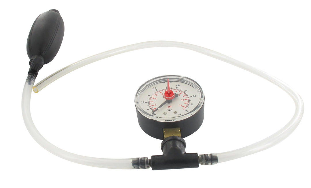 Greenstar UNIVERSAL - Dichtheitsprüfgerät - FürVergaser &amp; Motorzylinder – mit Manometer – präzise Ko