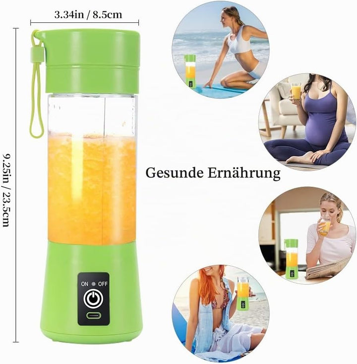 Mixer Smoothie Maker, Elektrischer USB-Entsafter Mixer, Tragbarer Mini-Mixer für Shakes und Smoothie