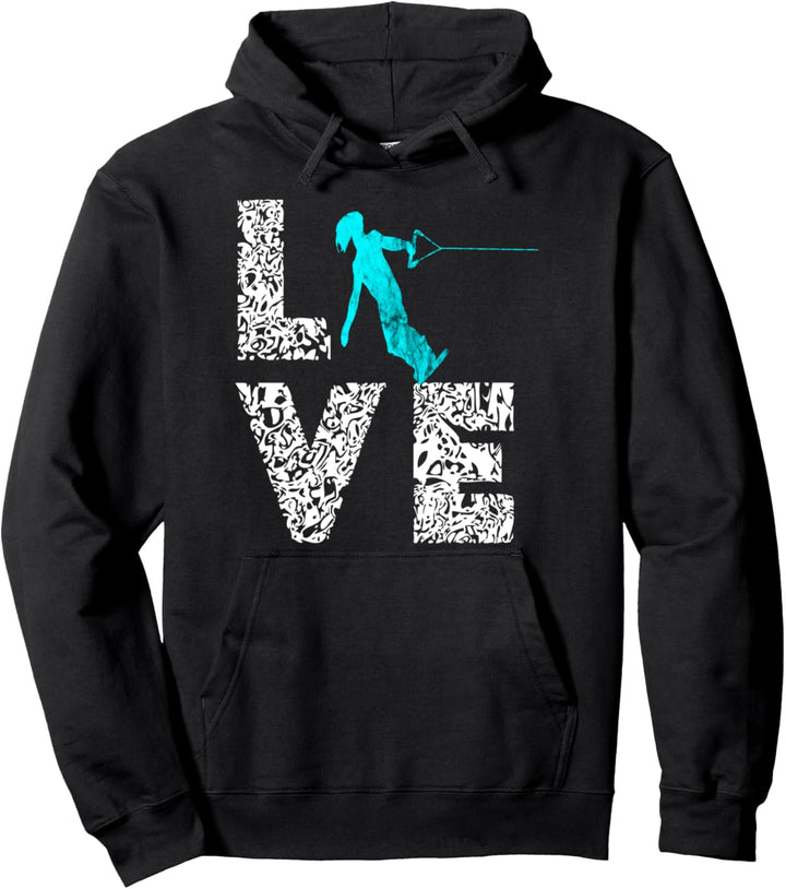 Wakeboard Love Skurfer Wakeboarder Skurfen Wakeboarden Pullover Hoodie
