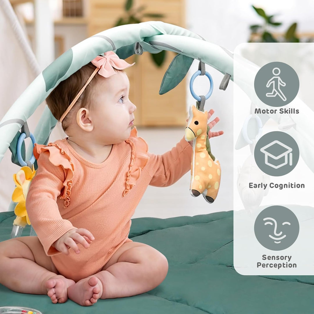 Spielmatte Baby mit Spielbogen, Vanplay Spieldecke Baby mit Bogen, Rutschfest Spieldecke Greifspielz