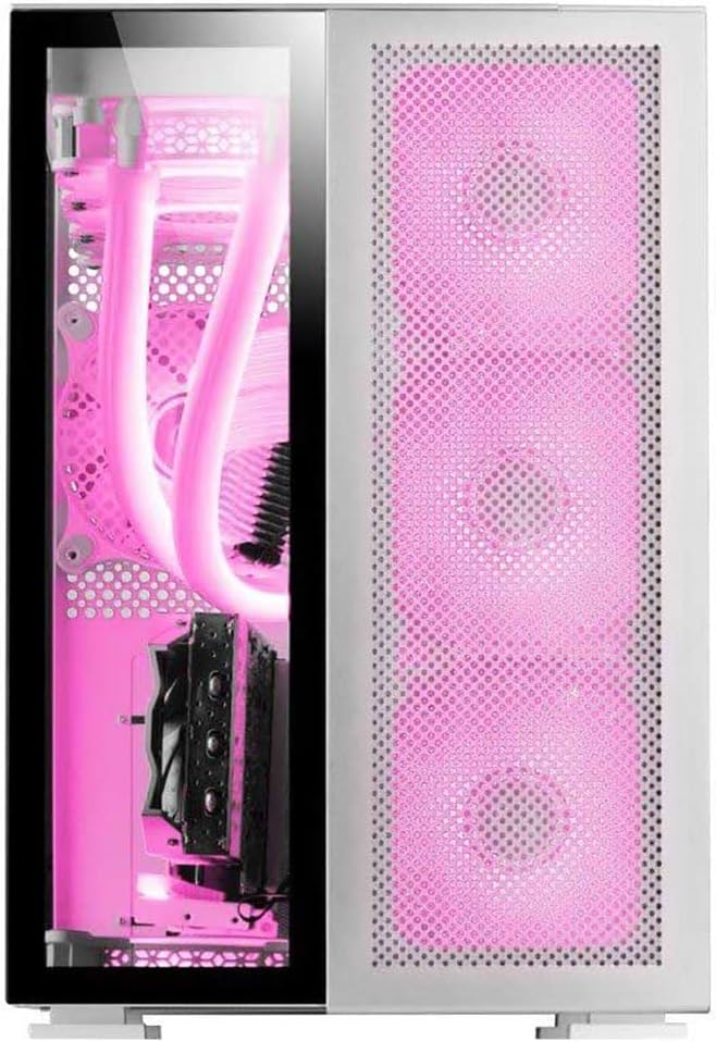 Mars Gaming MC-NOVA, Custom XXL E-ATX Gaming Tower, Luft- und Raumfahrt-Aluminium, Full Dual Window