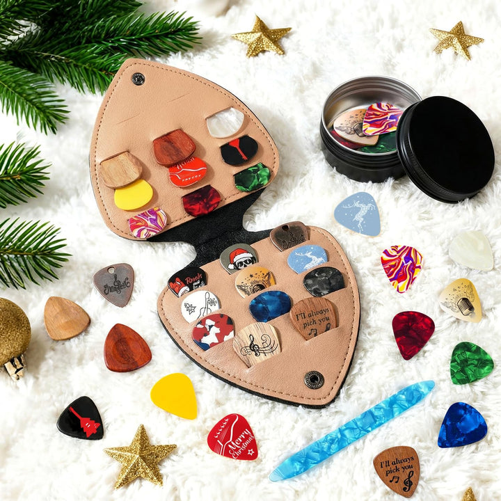 iZoeL Adventskalender 2026 Gitarrenplektren, Weihnachtskalender Gitarre