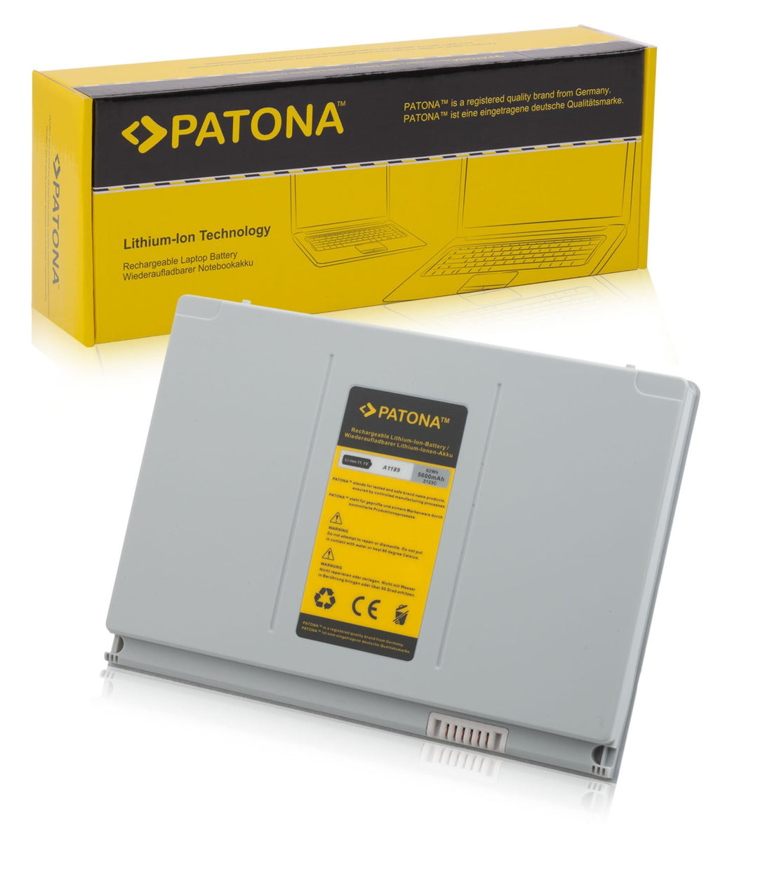 PATONA Laptop Akku für Apple MacBook MB166X-A | MB166LL-A | MB166J-A | MB166B-A | MB166*-A | MA897X-
