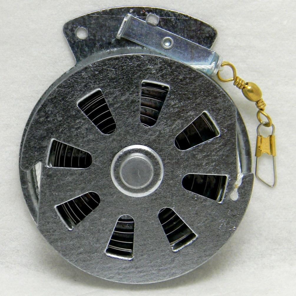 12 Mechanical Fisher's Yo Yo Fishing Reels (Flat Trigger Model) grau, grau