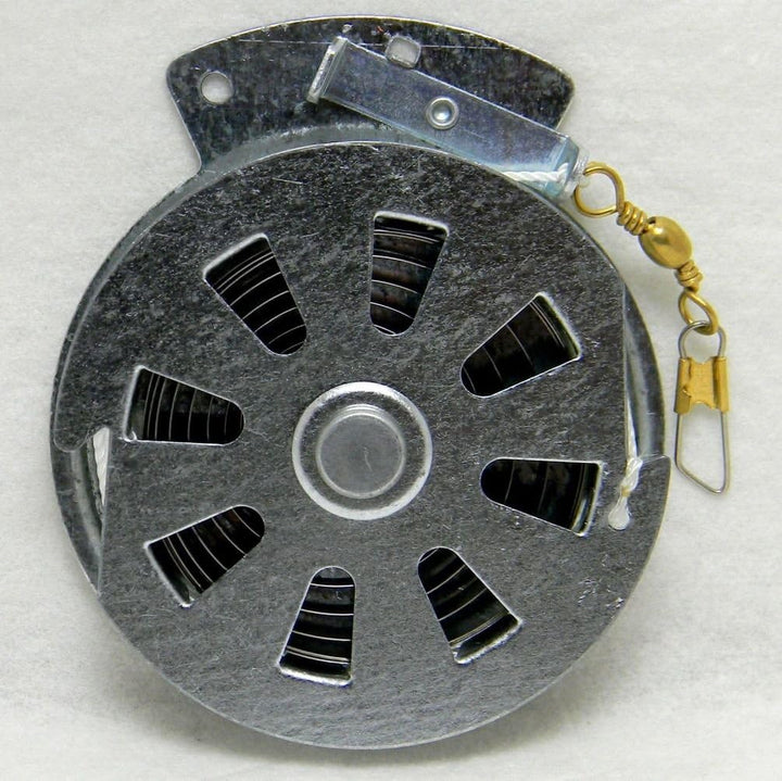 12 Mechanical Fisher's Yo Yo Fishing Reels (Flat Trigger Model) grau, grau