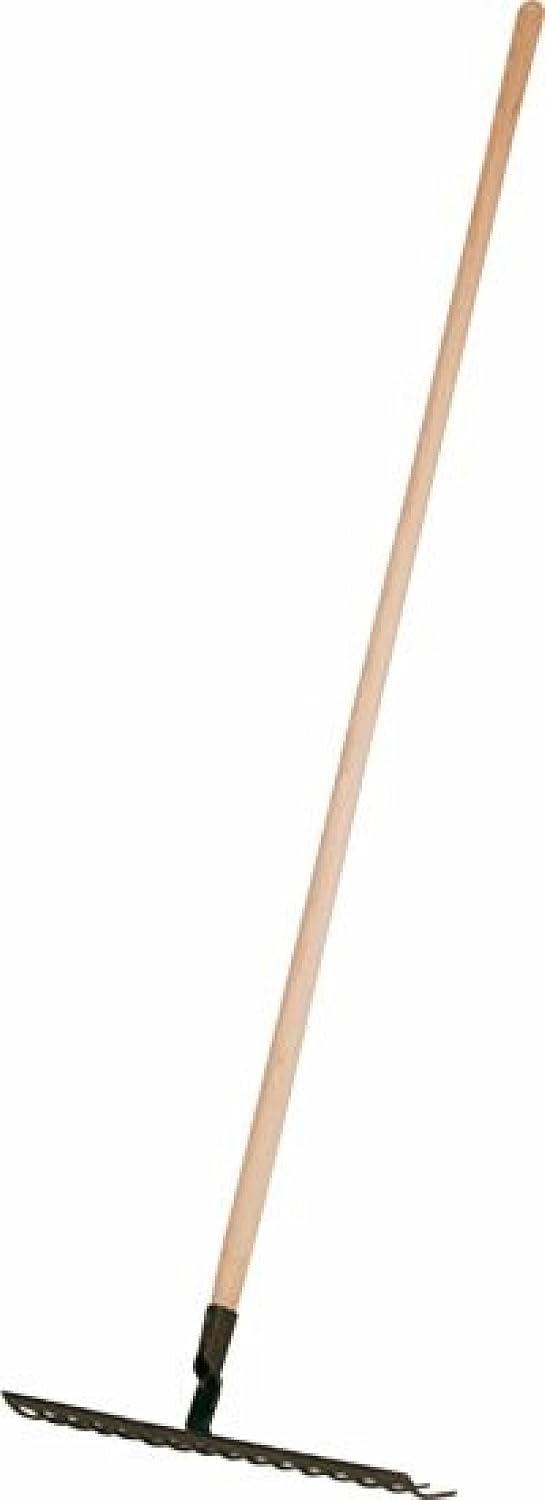 Regur Strassenrechen, Bau- und Kiesrechen, Zinkenlänge 105 mm, Eisen, Garten Rechen