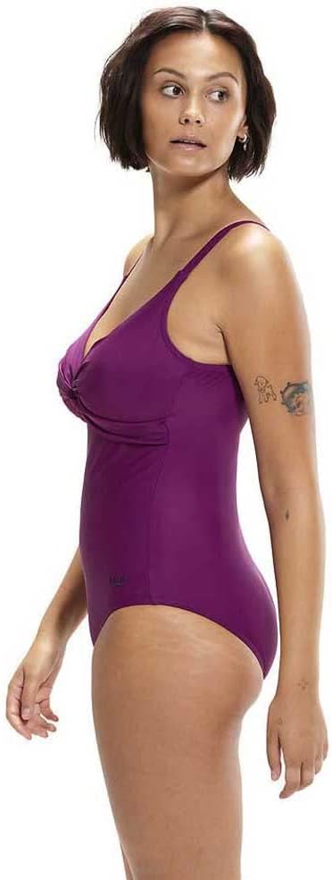 Speedo Brigitte Badeanzug Damen 36 Violett, 36 Violett