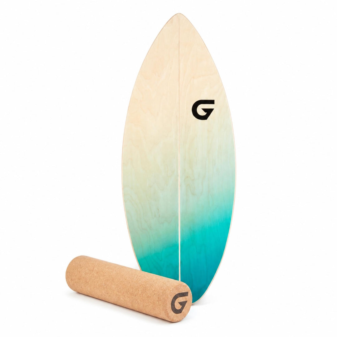Glory Boards® Balance Board – Handmade - 100% Birkenholz - Inklusive Korkrolle - Optimal für Gleichg
