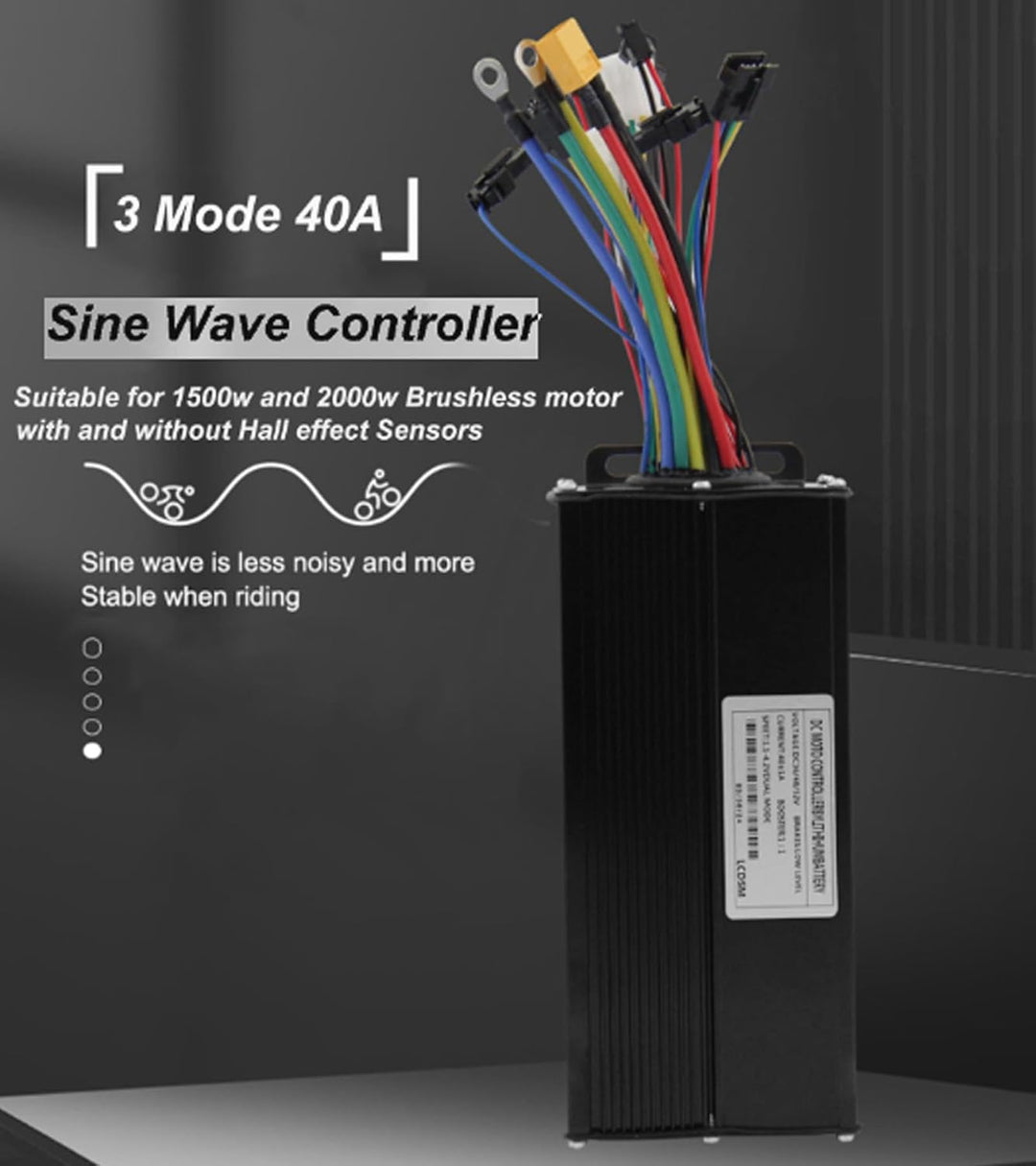 Kunray 36V 48V 52V 60V Brushless Motor DC Controller Mit LCD Anzeige Dualmodus 750W 1000W Ebike Cont